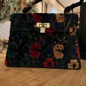 Floral Velvet Women Bag